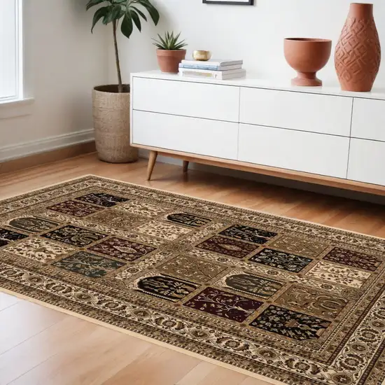 Cream Oriental Area Rug Photo 1