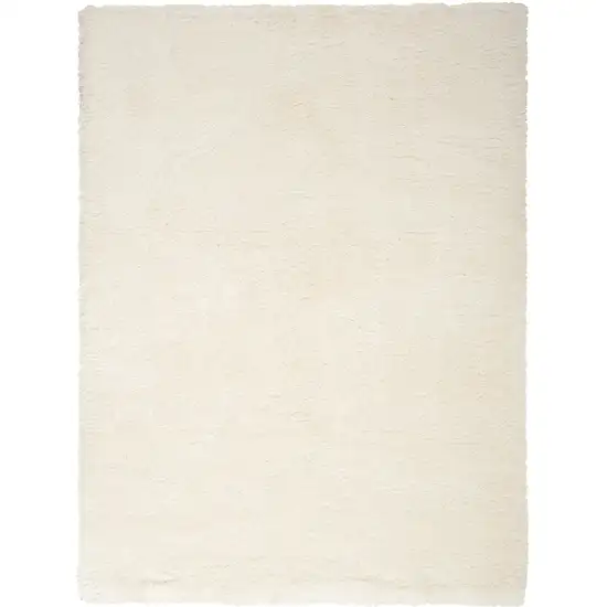 Cream Shag Area Rug Photo 2