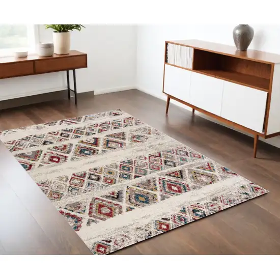 Cream Southwestern Area Rug Photo 1