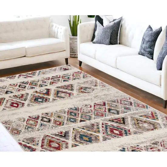 Cream Southwestern Area Rug Photo 1