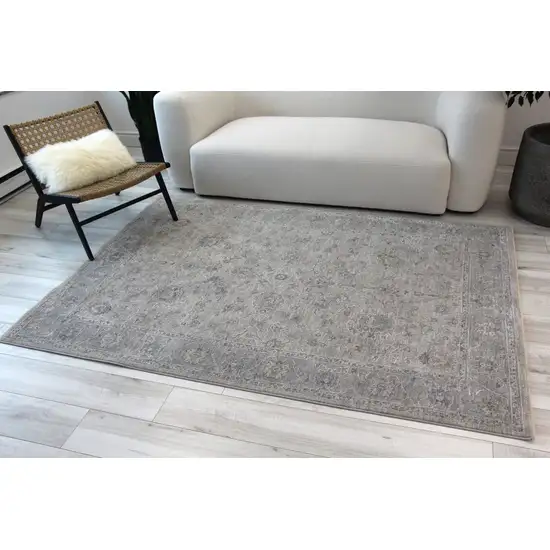 Cream Southwestern Power Loom Stain Resistant Area Rug Photo 9