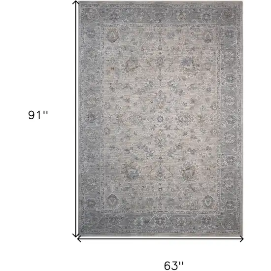 Cream Southwestern Power Loom Stain Resistant Area Rug Photo 3