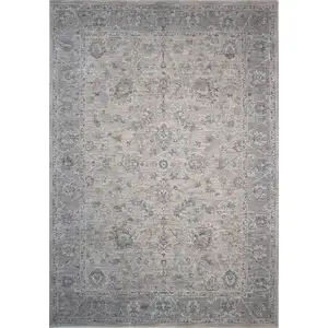 Photo of Cream Southwestern Power Loom Stain Resistant Area Rug