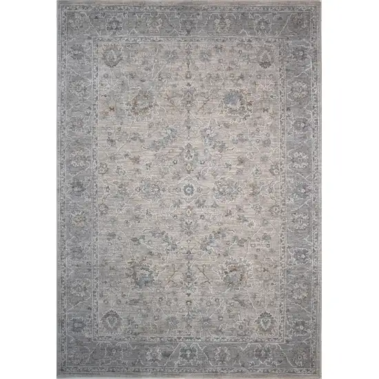 Cream Southwestern Power Loom Stain Resistant Area Rug Photo 1