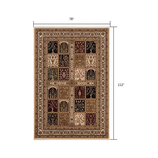 Cream Traditional Decorative Area Rug Photo 1