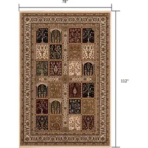 Photo of Cream Traditional Decorative Area Rug