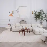 Photo of Cream and Beige Abstract Area Rug