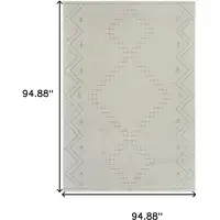 Photo of Cream and Beige Abstract Distressed Area Rug