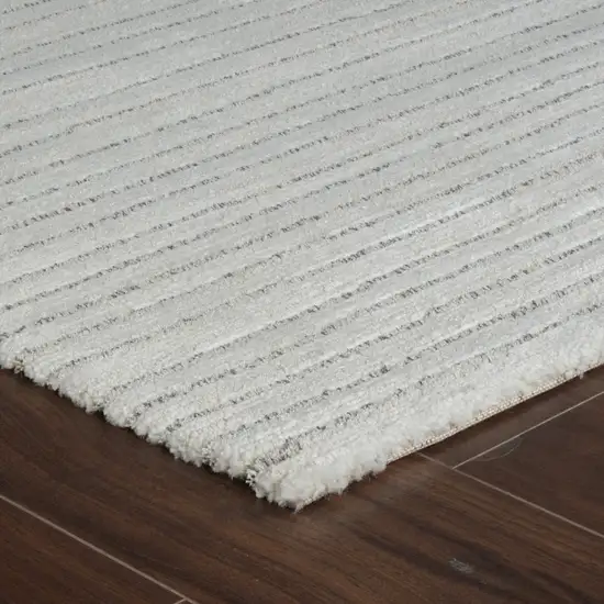 Cream and Beige Abstract Non Skid Area Rug Photo 8