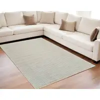 Photo of Cream and Beige Abstract Non Skid Area Rug