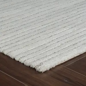 Photo of Cream and Beige Abstract Non Skid Area Rug