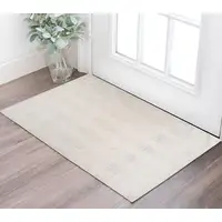 Photo of Cream and Beige Geometric Area Rug