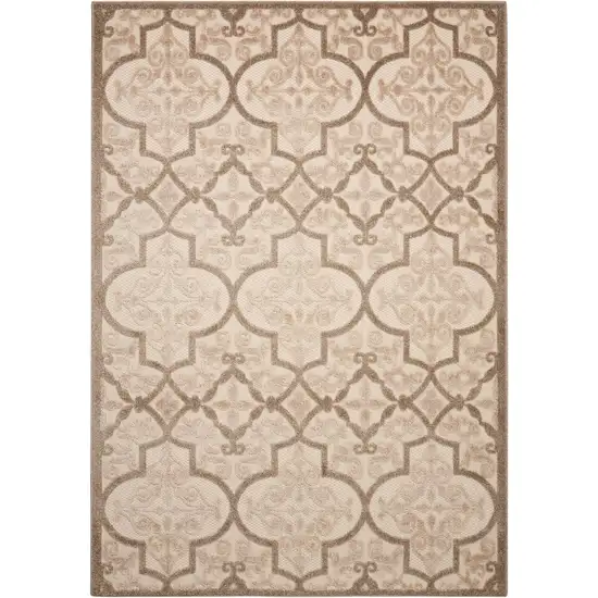 Cream Moroccan Indoor Outdoor Area Rug Photo 3