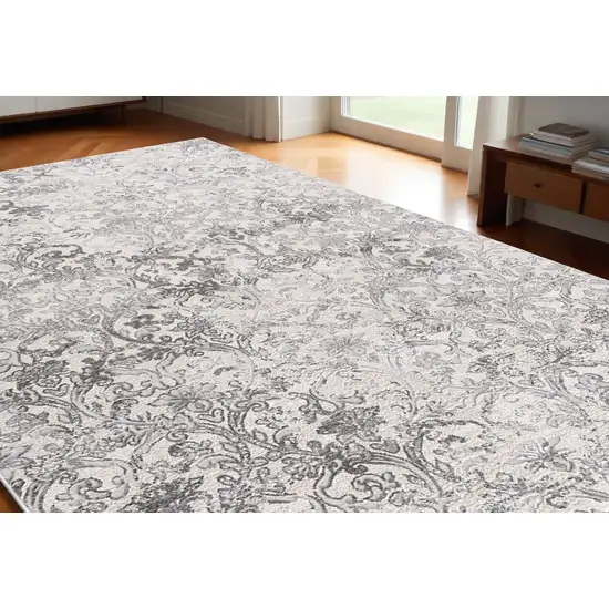 Cream Toile Power Loom Area Rug Photo 1