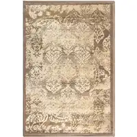 Photo of Damask Power Loom Distressed Stain Resistant Area Rug