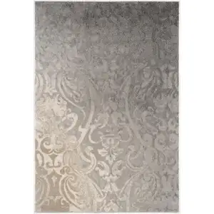 Photo of Damask Power Loom Stain Resistant Area Rug