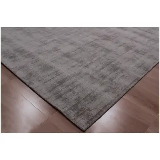 Dark Brown Hand Loomed Area Rug Photo 3