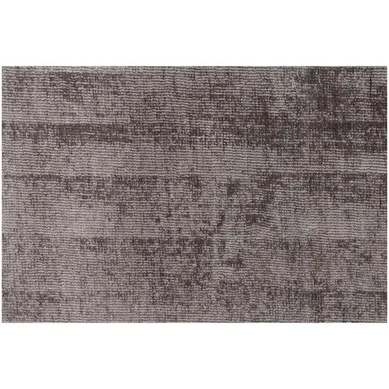 Dark Brown Hand Loomed Area Rug Photo 5