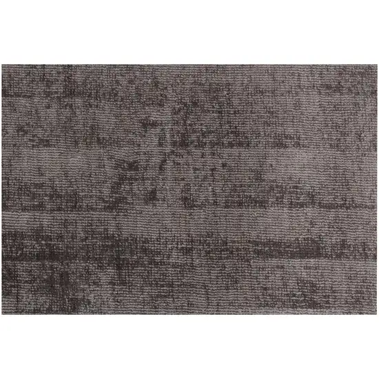 Dark Brown Hand Loomed Area Rug Photo 6