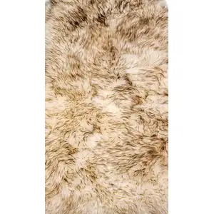 Photo of Dark Cream New Zealand Natural Sheepskin Rug