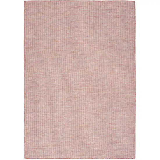 Dark Red Power Loom Area Rug Photo 1