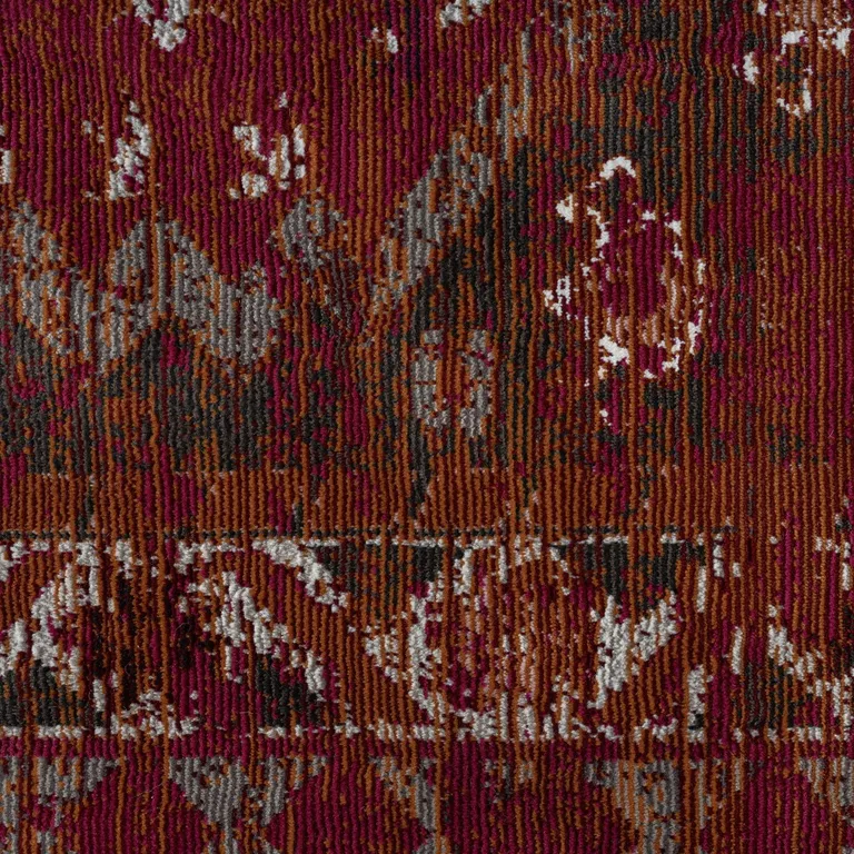 Deep Red Traditional Area Rug Photo 2