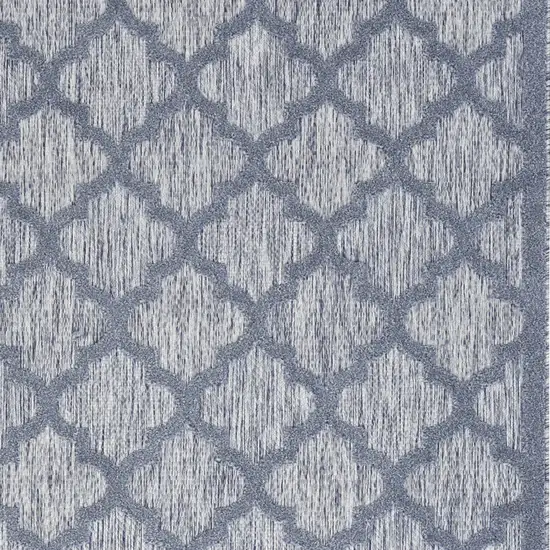 Denim Blue Ikat Indoor Outdoor Area Rug Photo 3