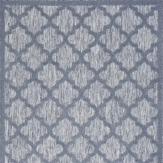 Denim Blue Ikat Indoor Outdoor Area Rug Photo 4