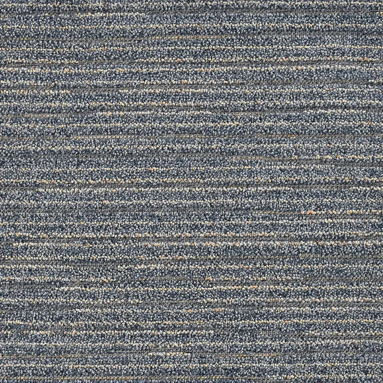 Denim Blue Machine Woven UV Treated Abstract Lines Indoor Outdoor Area Rug Photo 1