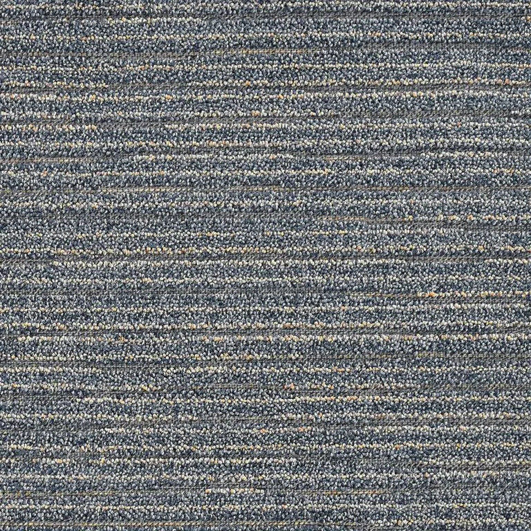 Denim Blue Machine Woven UV Treated Abstract Lines Indoor Outdoor Area Rug Photo 2