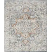 Photo of Denim Blue Oriental Power Loom Washable Area Rug