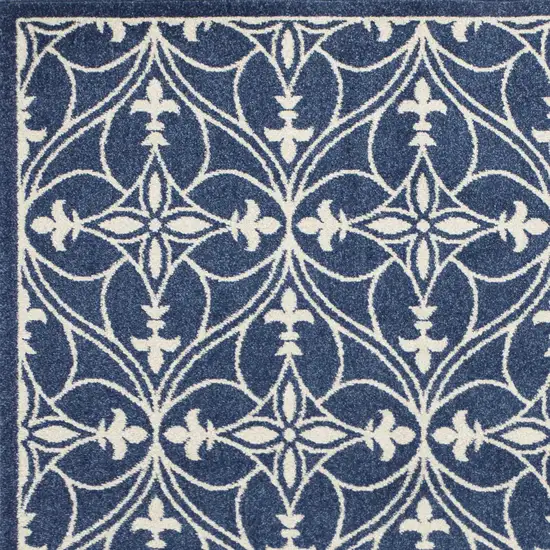 Denim Classical Pattern UV Treated Area Rug Photo 3