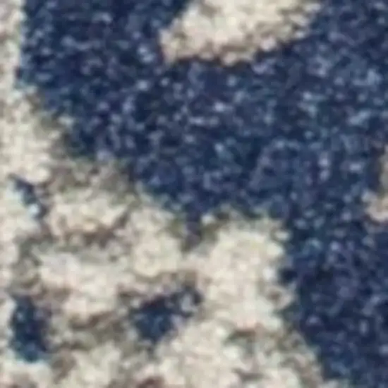 Blue and Ivory Area Rug Photo 4