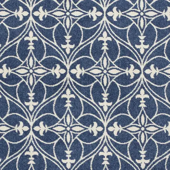 Blue and Ivory Area Rug Photo 5