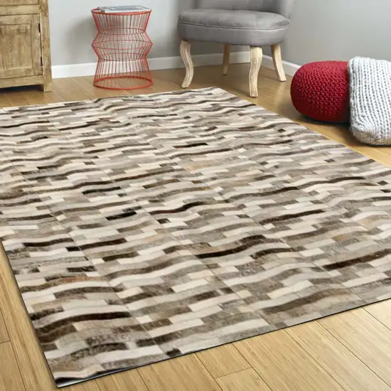 Design Modern Leather Small Area Rug Photo 4