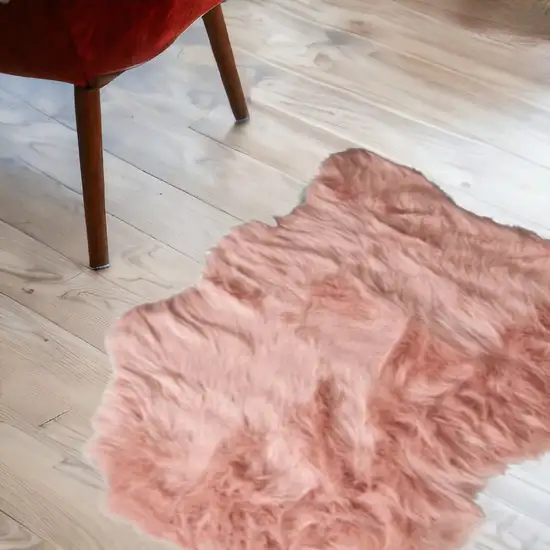 Dusty Rose Animal Print Area Rug Photo 1