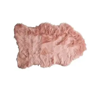 Photo of Dusty Rose Faux Sheepskin - Area Rug