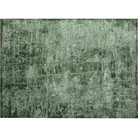 Photo of Emerald Abstract Washable Non Skid Indoor Outdoor Area Rug