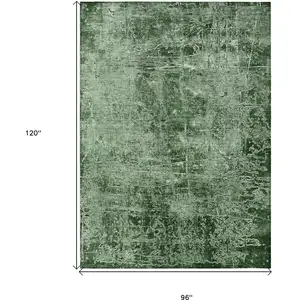 Photo of Emerald Abstract Washable Non Skid Indoor Outdoor Area Rug