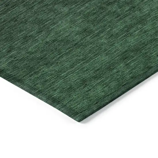 Emerald And Charcoal Abstract Washable Indoor Outdoor Area Rug Photo 6