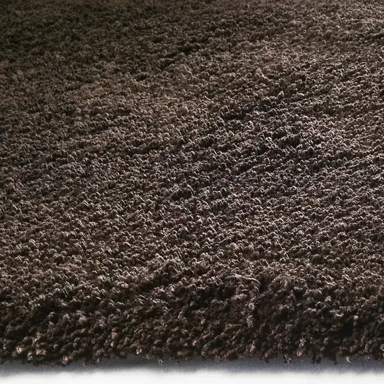 Espresso Brown Indoor Shag Rug Photo 2