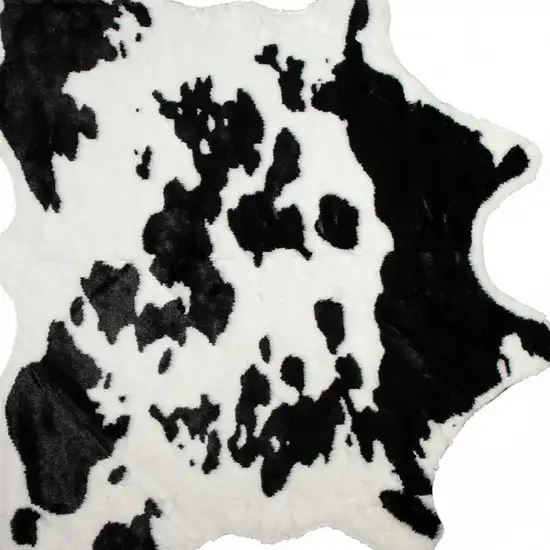 Black And White Animal Print Area Rug Photo 5