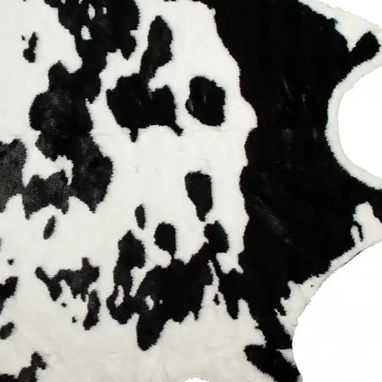 Black And White Animal Print Area Rug Photo 4