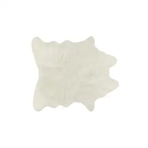 Photo of Faux Cowhide Rug   - Off White