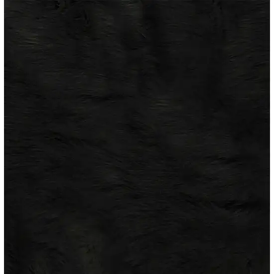 Faux Cowhide Rug 4 x 5  - Black Photo 2