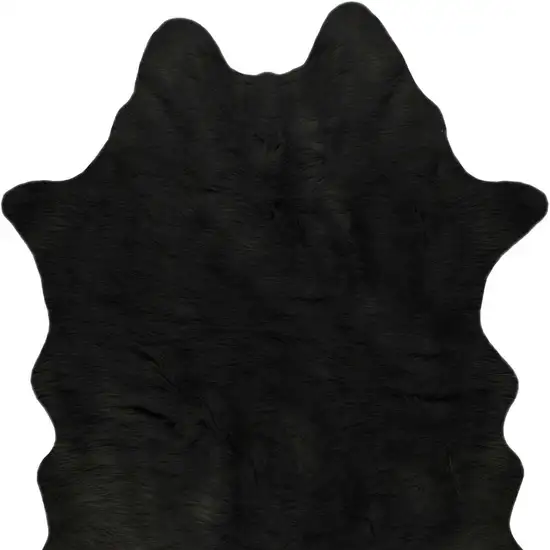 Faux Cowhide Rug 5 x 7  - Black Photo 5