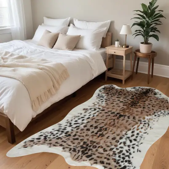 Leopard Spot Animal Print Area Rug Photo 1