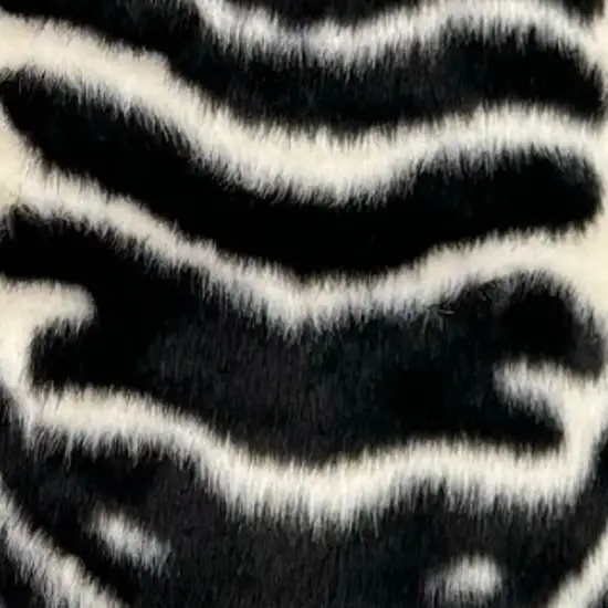 Black and White Zebra Print Area Rug Photo 6