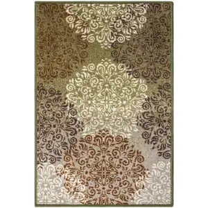 Photo of Floral Power Loom Non Skid Area Rug