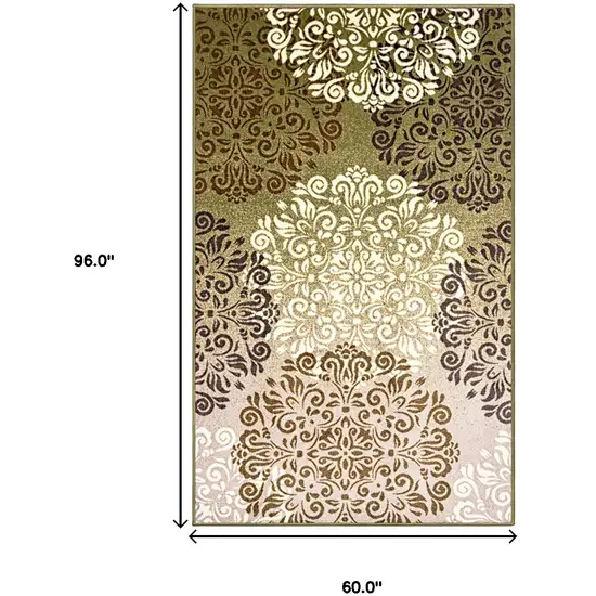 Floral Power Loom Non Skid Area Rug Photo 7